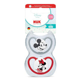 NUK Perfect Match luftsutter til babyer | 6-18 måneder | Ortodontiske sutter, der fremmer luftcirkulationen og forhindrer udslæt forårsaget af spyt | 95 % accept af babyer** | Disney Minnie Mouse | Pakke med 2