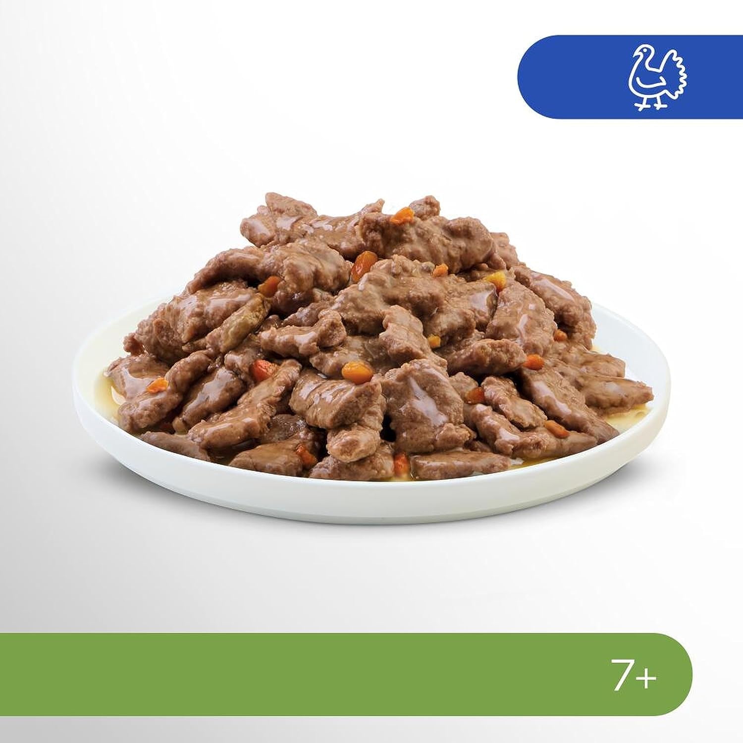 PERFECT FIT™ Senior kat portionsposer med kalkun og gulerødder, 12 x 85 g