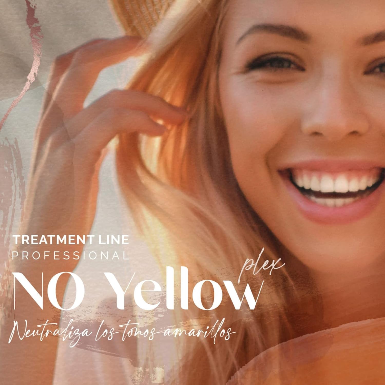VEGAIROA - No Yellow Plex Mask - Neutraliserende maske til gule og orange toner - Fugtgivende pleje - Violet pigment - Professionelt vegansk hårprodukt - 1000 g Naty Shop hårmaske
