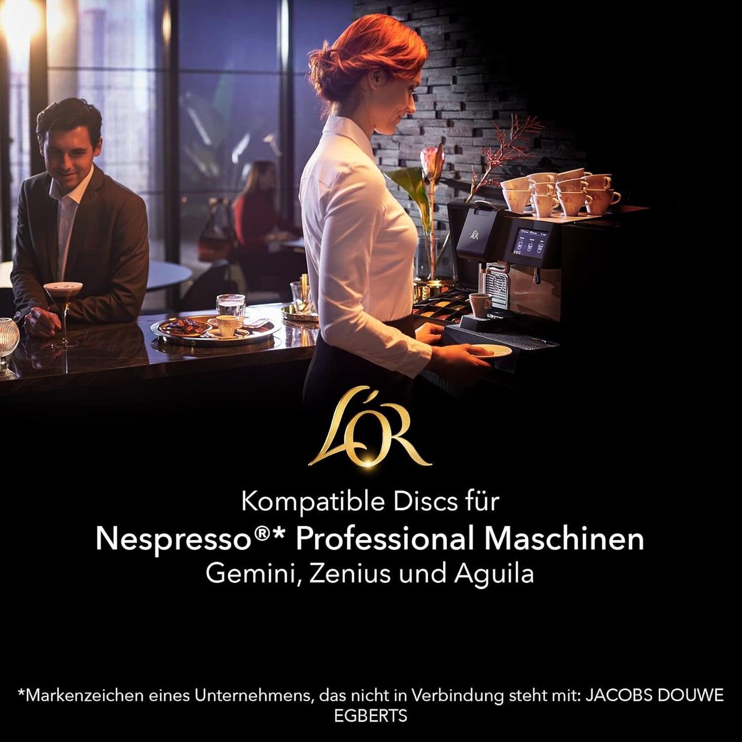 L'OR Suprême Lungo Intense 5, mild, Intensität 5/10, Nespresso* Pro-kompatibel Kaffeekapsel, 50 Kapseln