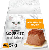 Revelations Musselin med kylling og sauce | Måltider til udvoksede katte | 4 x 57 g