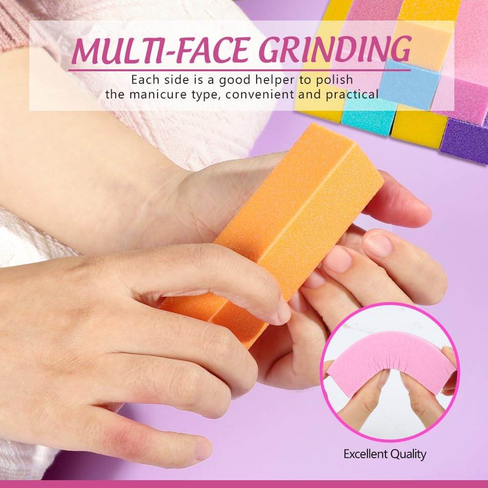 FANDAMEI 20 Stücke Buffer Für Nagel, Nagelfilen Für Gelnägel, Profi Nagelfeile 100/180, Polierfeile Fingernägel, Filen Für Gelnägel, Manicure & Pedicure Set