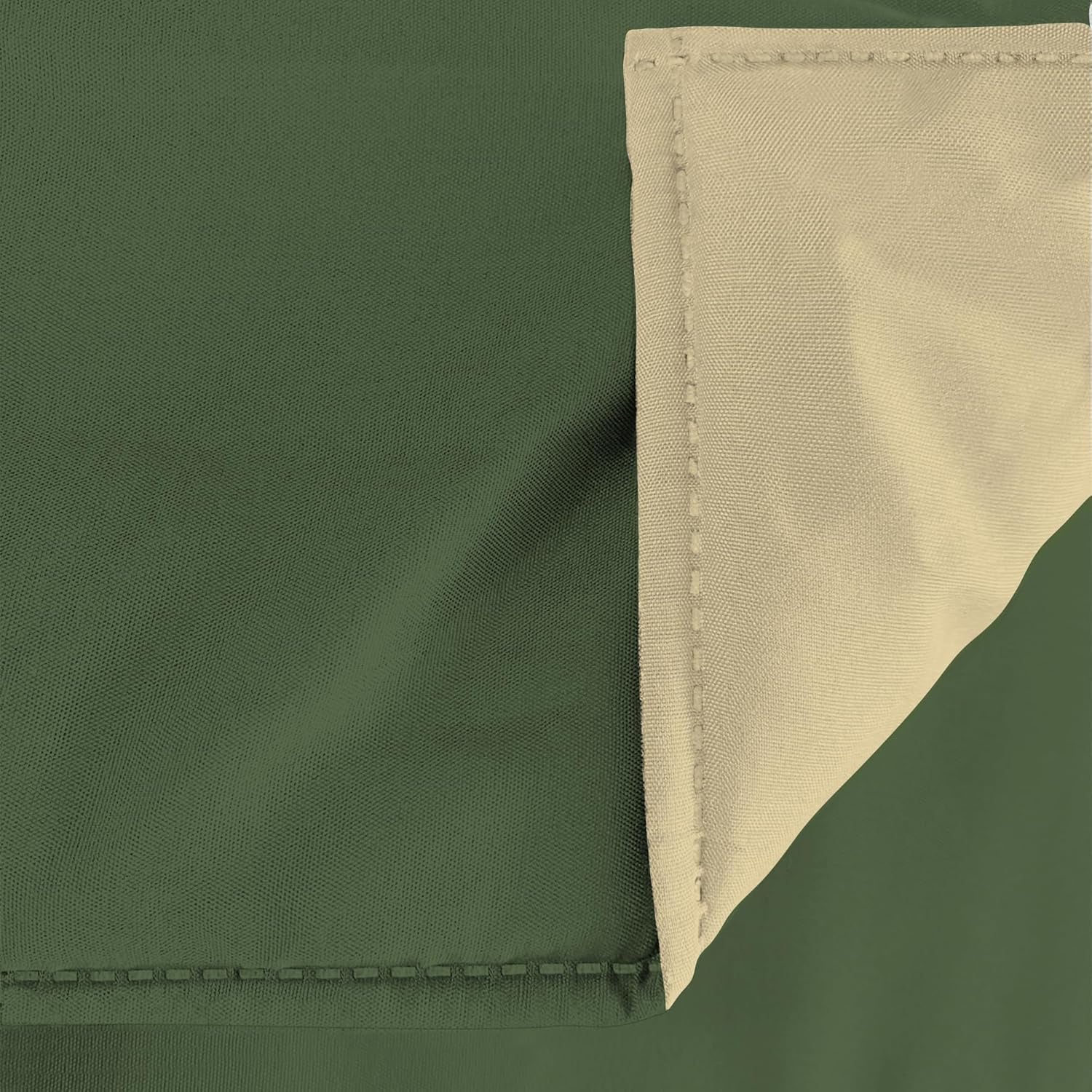 Grundlæggende vinterdyne, ensfarvet og foret, mørkegrøn/creme, 200X245Cm Dyner og dyner Naty Shop