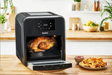 Tefal Easy Fry Ovn & Grill 9-I-1 Hot Air Fryer, 11 L Til 6 portioner, 7 tilbehør, 8 programmer, opskrifter online Hvidevarer Naty Shop