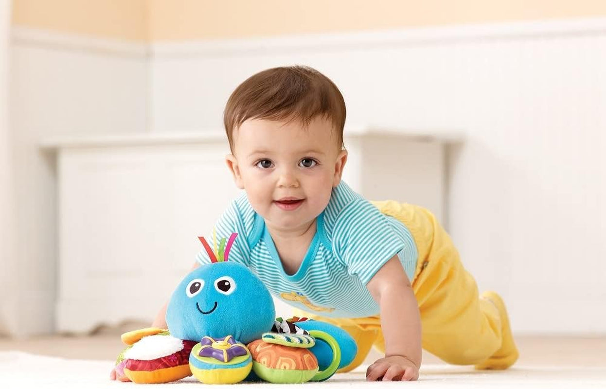 LAMAZE Octivity Time Baby-sanselegetøj, blød babyleg og opdagelse, Octopus Toddler Egnet fra 6 måneder, drenge og piger over 1 år Babylegetøj Naty Shop