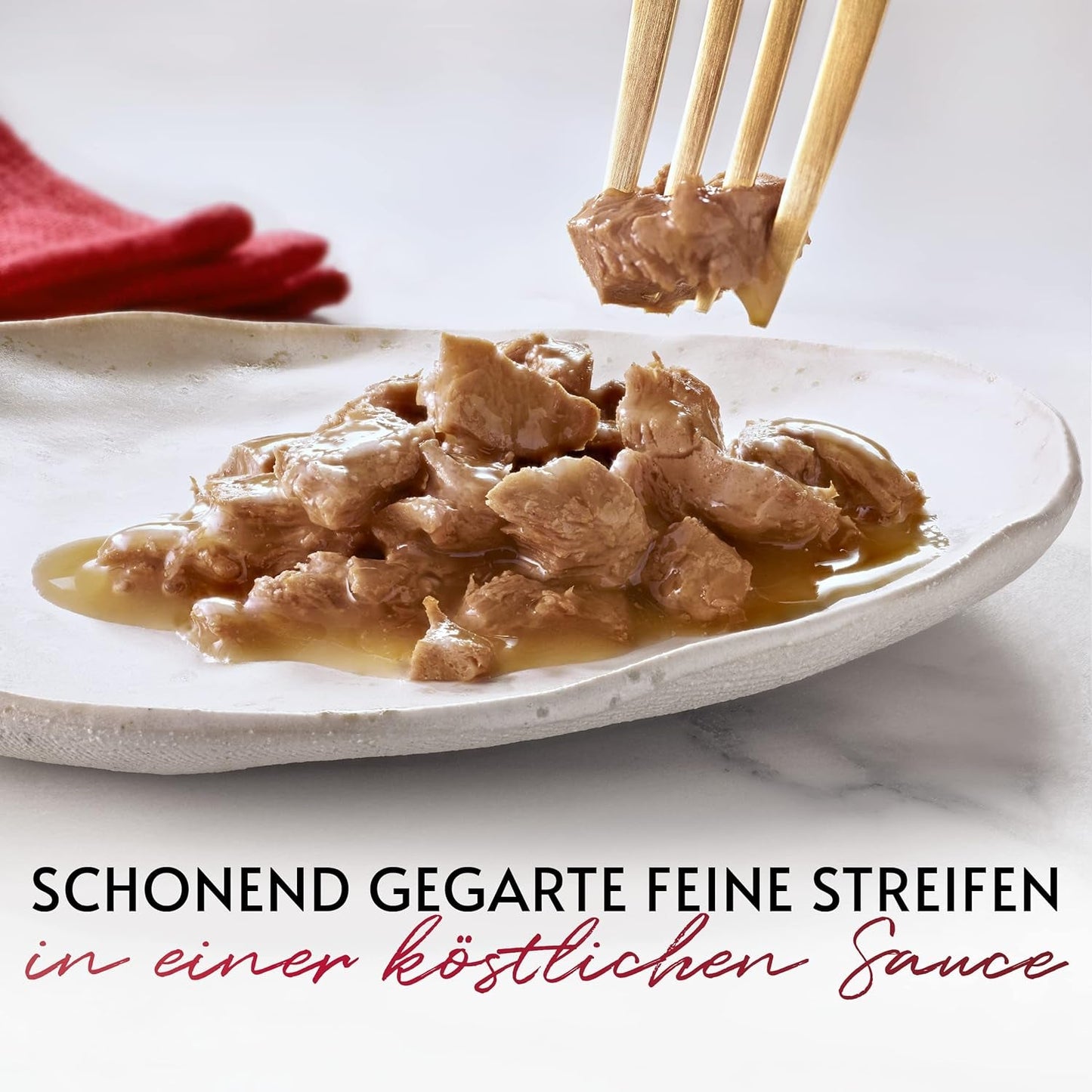 Gourmet Mon Petit Intense Wet Cat Food, fjerkrævariant, pakke med 8 (8 x 6 poser á 50 g hver)