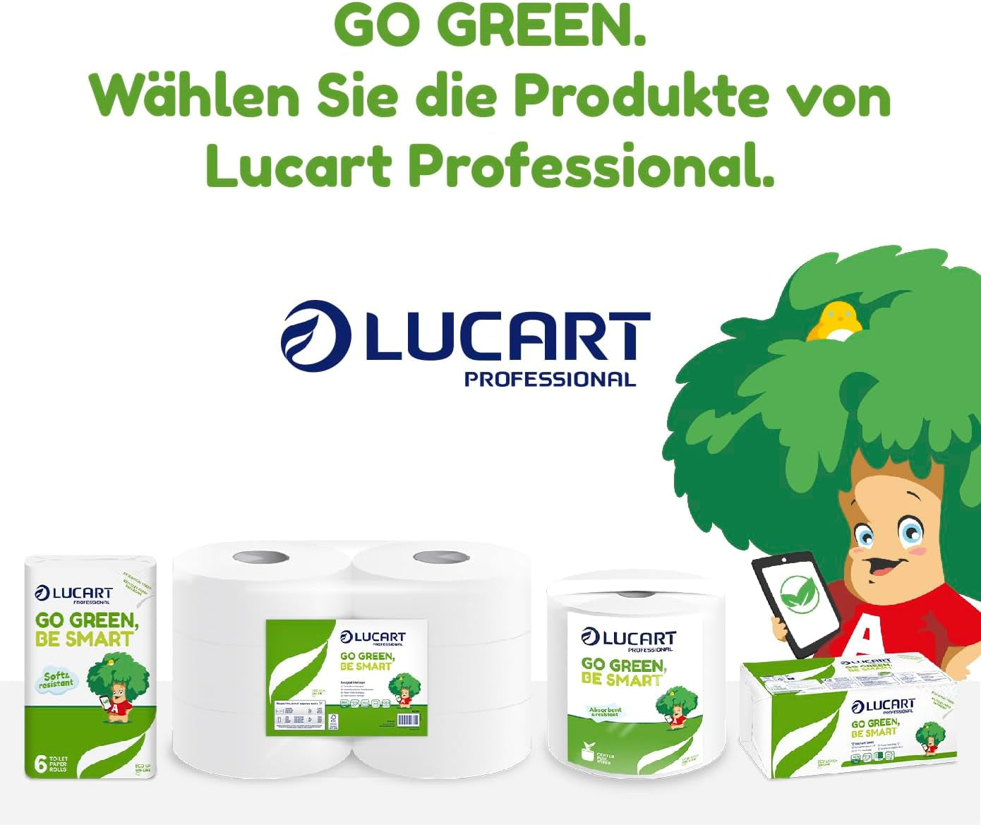 Jumbo Eco toiletpapirruller, 2-lags, håndvaskecreme med rensende, fugtgivende og udglattende formel - blomsterduft - 5L, 6 stykker (1-pakke)