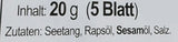 Dongwon Seetang, geröstet, gewürzt (1 x 20 g pakke)