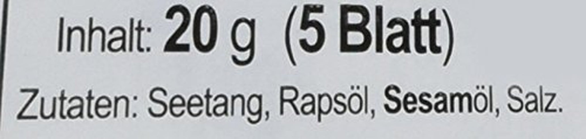 Dongwon Seetang, geröstet, gewürzt (1 x 20 g pakke)