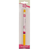 Funcakes Food Pen Gold: Madfarvepenne, fleksibel spids til tykke og tynde linjer, spiselig pen til småkager, kager, fondant og mere, ideel til personalisering, Halal-certificeret