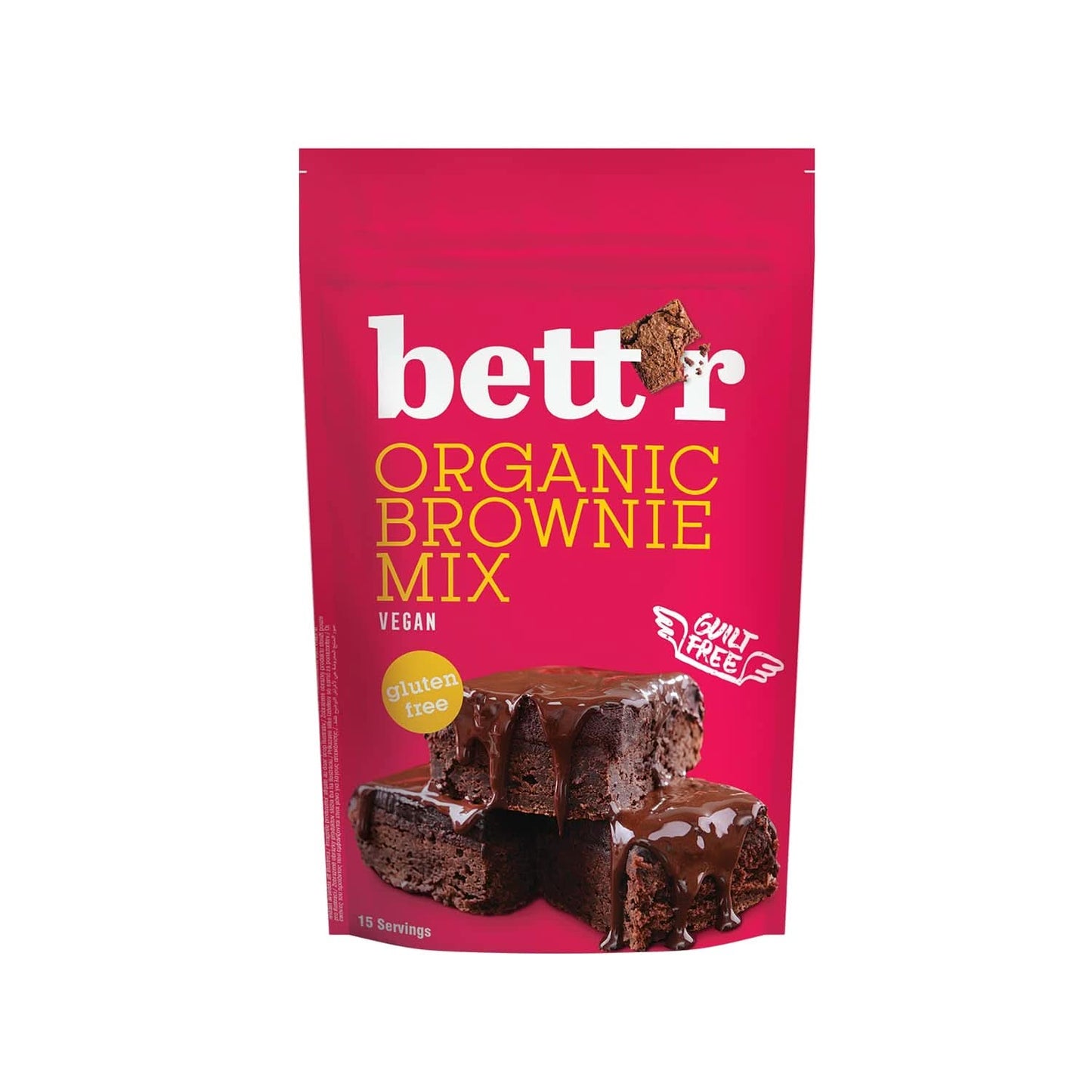 Bettr Organic Brownie Mix - Økologiske, veganske og glutenfri brownies med rig kakaosmag, 6 x 400 gram Kitchen Naty Shop