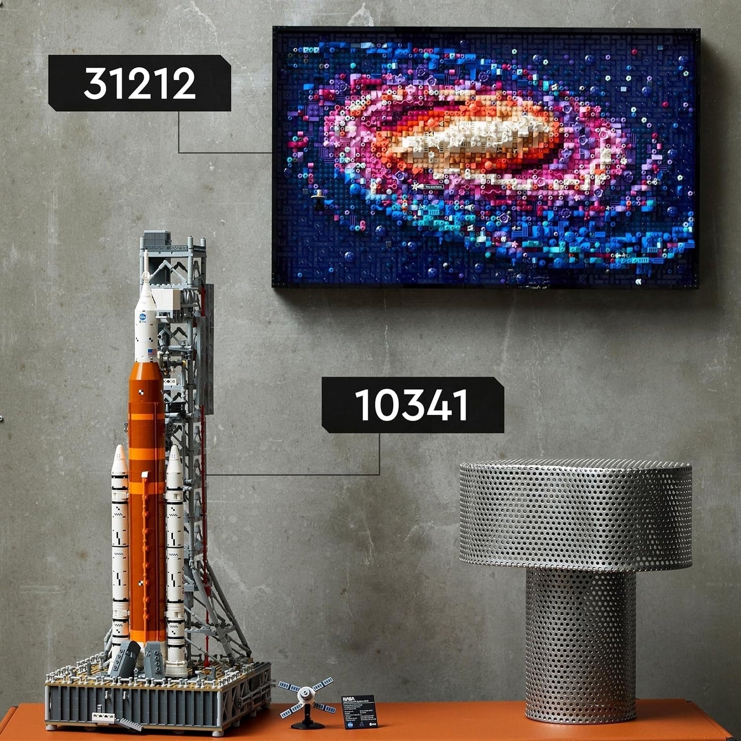 LEGO Icons NASA Artemis Affyringsrampe Gave Stue eller kontorindretning Voksenbyggesæt med Orion Space Capsule og Launch Pad samlerobjekt 10341 Byggesæt Besuche den LEGO-Store