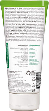 WELEDA Organic Refresh Shower Gel Vegansk, unisex shower gel, citron/appelsin smag, 200 ml Naty Shop