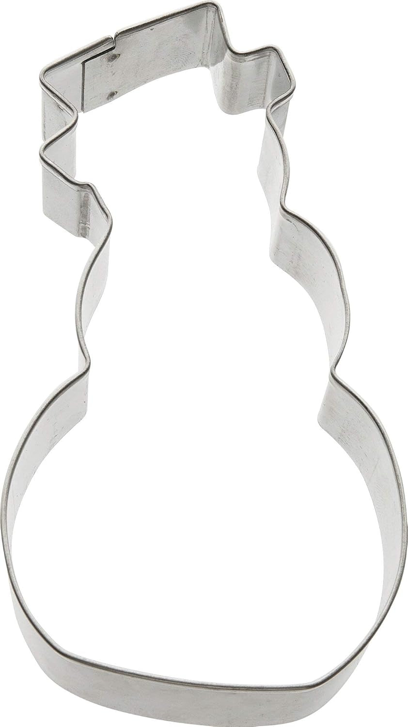 Zenker Snowman Cookie Cutter, Christmas Cookie Cutter, Fondant Cookie Cutter, Højkvalitets Cookie Cutter, Steel Sheet Kitchen Aid, Farve: Sølv