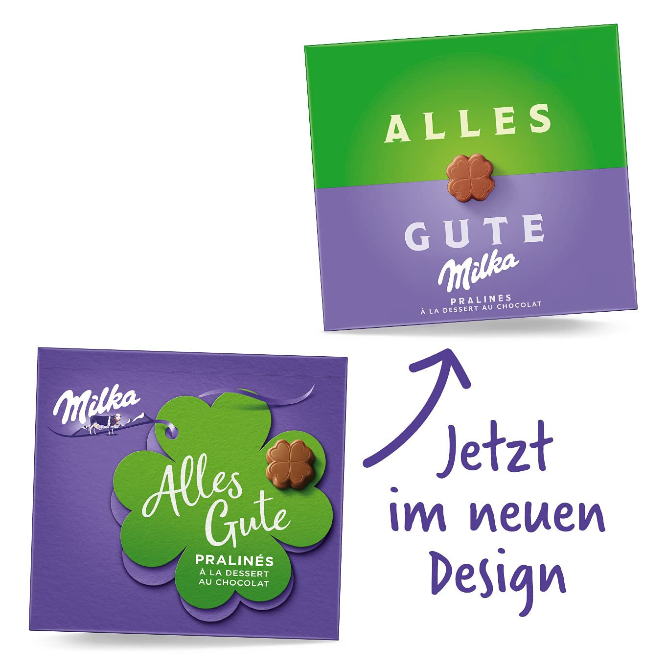 Milka All the Best Pralines 10 x 110g, fine alpine mælkechokoladepraliner med kakaocremefyld (pakke med 2)