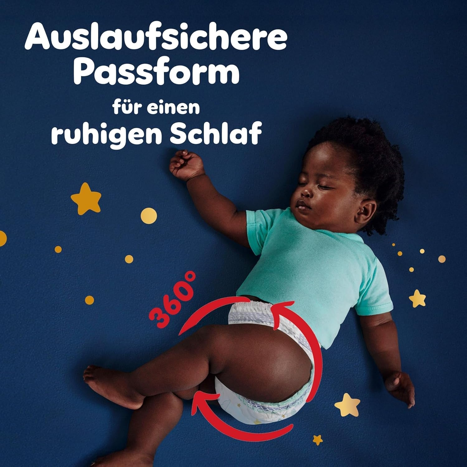 Pampers Night Pants størrelse 6 bleer, 138 stykker, 13kg-19kg, giver ekstra beskyttelse hele natten.
