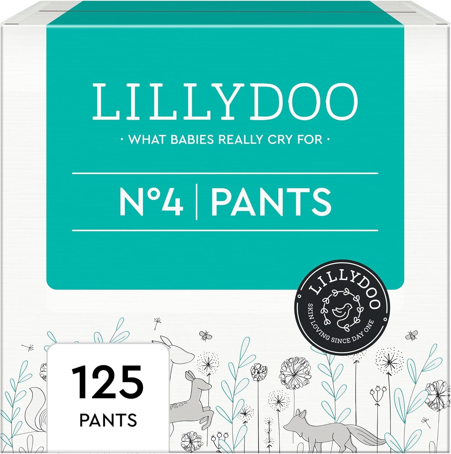 LILLYDOO Hudvenlige Bukser Størrelse 5 (12-17 kg) Månedlig æske (105 stk.)
