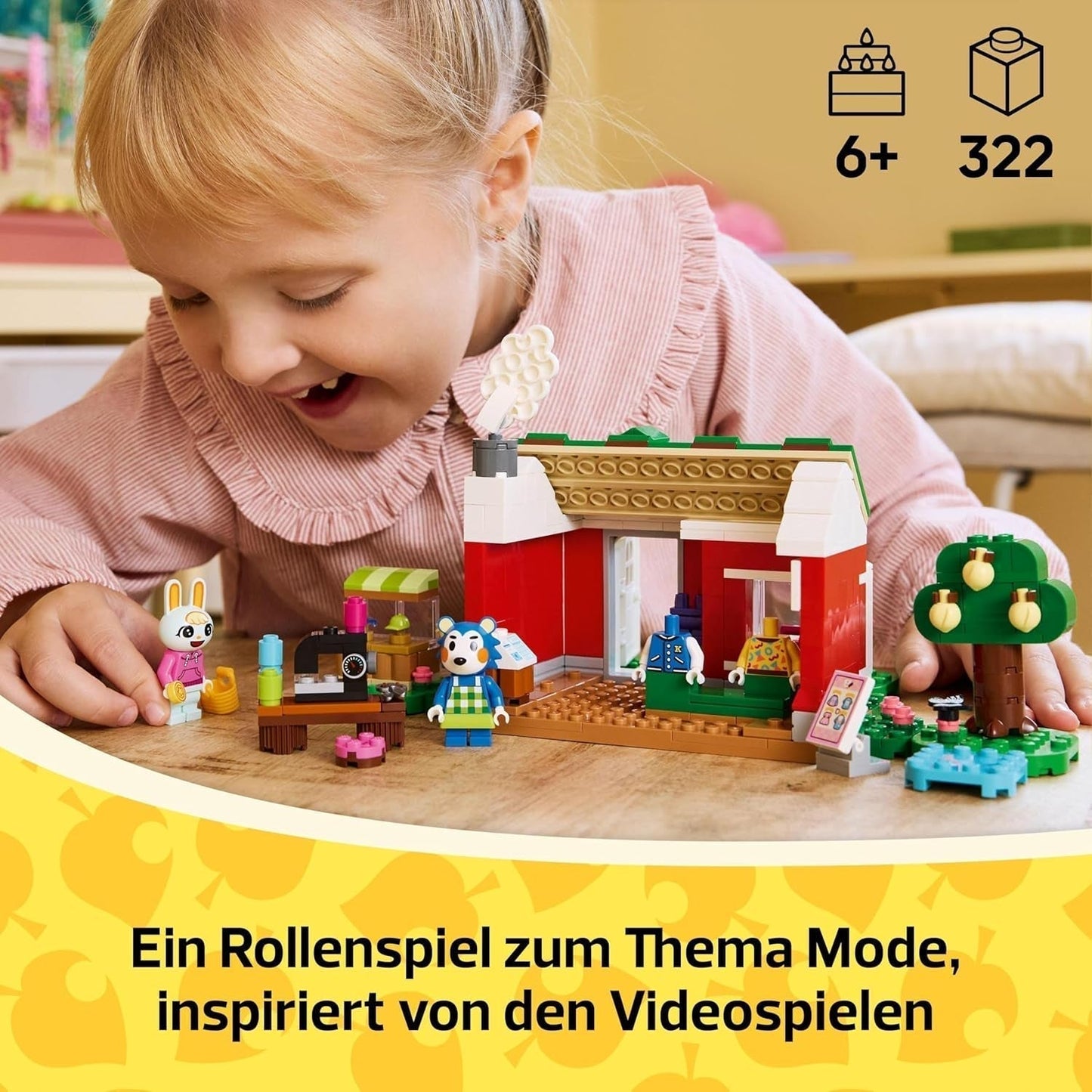 LEGO Animal Crossing Skræddersy Sisters Kreativt Rollespil Byggesæt, Gave til piger, drenge og videospilfans i alderen 6+, Adventure Legesæt 77055 Byggesæt Besuche den LEGO-Store