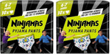 Rumskibspyjamasbukser, 10-pak absorberende natbukser, 7 år, 17 kg-30 kg, lækagebeskyttelse hele natten