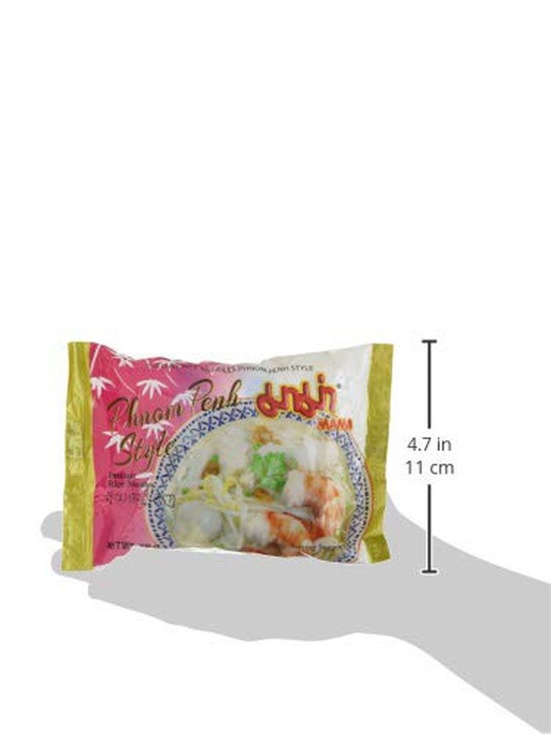 MAMA Phnom Phenh Instant Risnudler – Orientalsk stil Instant Risnudler – Autentisk thailandsk mad – 12 x 70 g