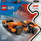 LEGO City F1 Racer med Mclaren racerbil - Formel 1 legetøjsmodel med racerbil og minifigur - lille gave til drenge og piger fra 6 år eller motorsportsfans 60442 Byggesæt Besuche den LEGO-Store