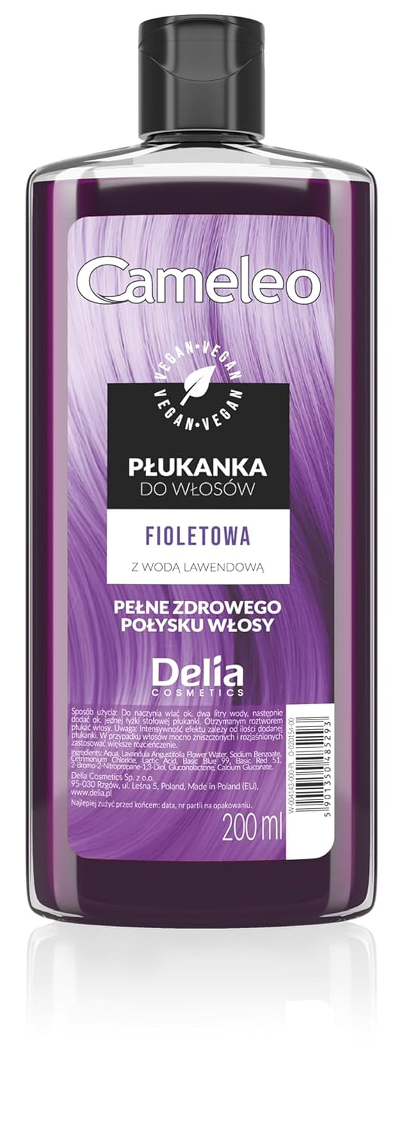 Cameleo - Rose Water Pink Hair Tonic No Yellow Tint Semi Permanent Hårfarve - Til blondt og gråt hår - Farve & pleje - Parabenfri | 200 ml Naty Shop Hair Dye Ny version - Violet 200 Ml (1 pakke)