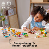 LEGO Classic Creative Animals, æske med farverige klodser, bygge klodsdyrsfigurer som hund, kat, kanin, hamster og fugl, byggelegetøj til drenge og piger fra 5 år 11034 Byggesæt Besuche den LEGO-Store