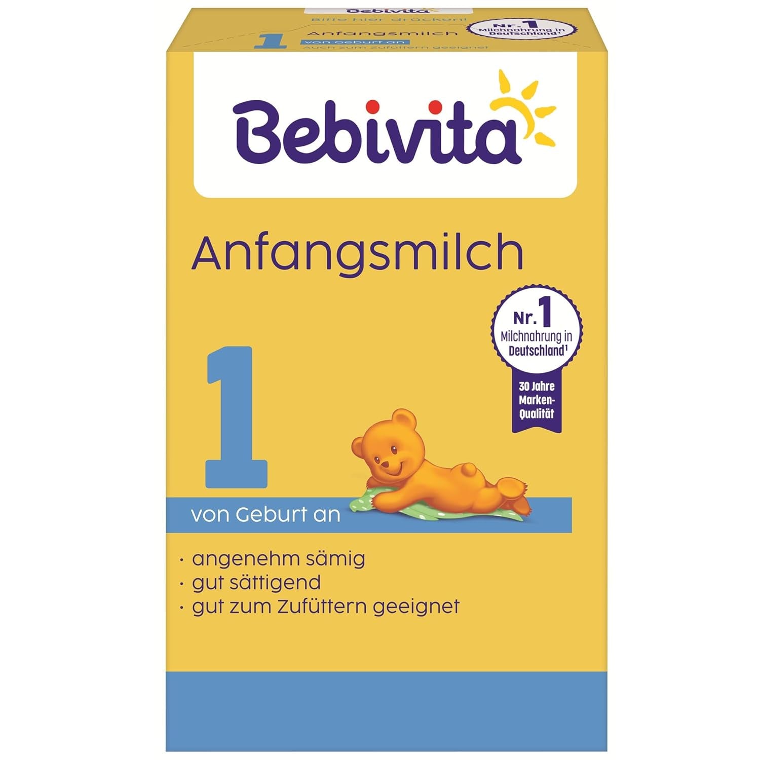 1 formel mælkepulver til spædbørn, fra fødslen, (5 x 500 g)