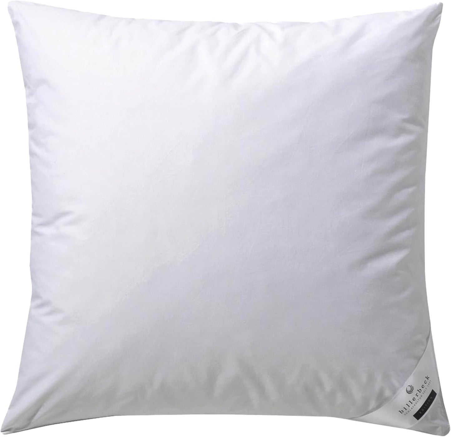 Billerbeck dunpude Martina - Pude i 80 X 80 Cm - Pude med fast støtte - Gåsedun 15% og fjer 85% Naty Shop standardpuder 80 X 80 Cm