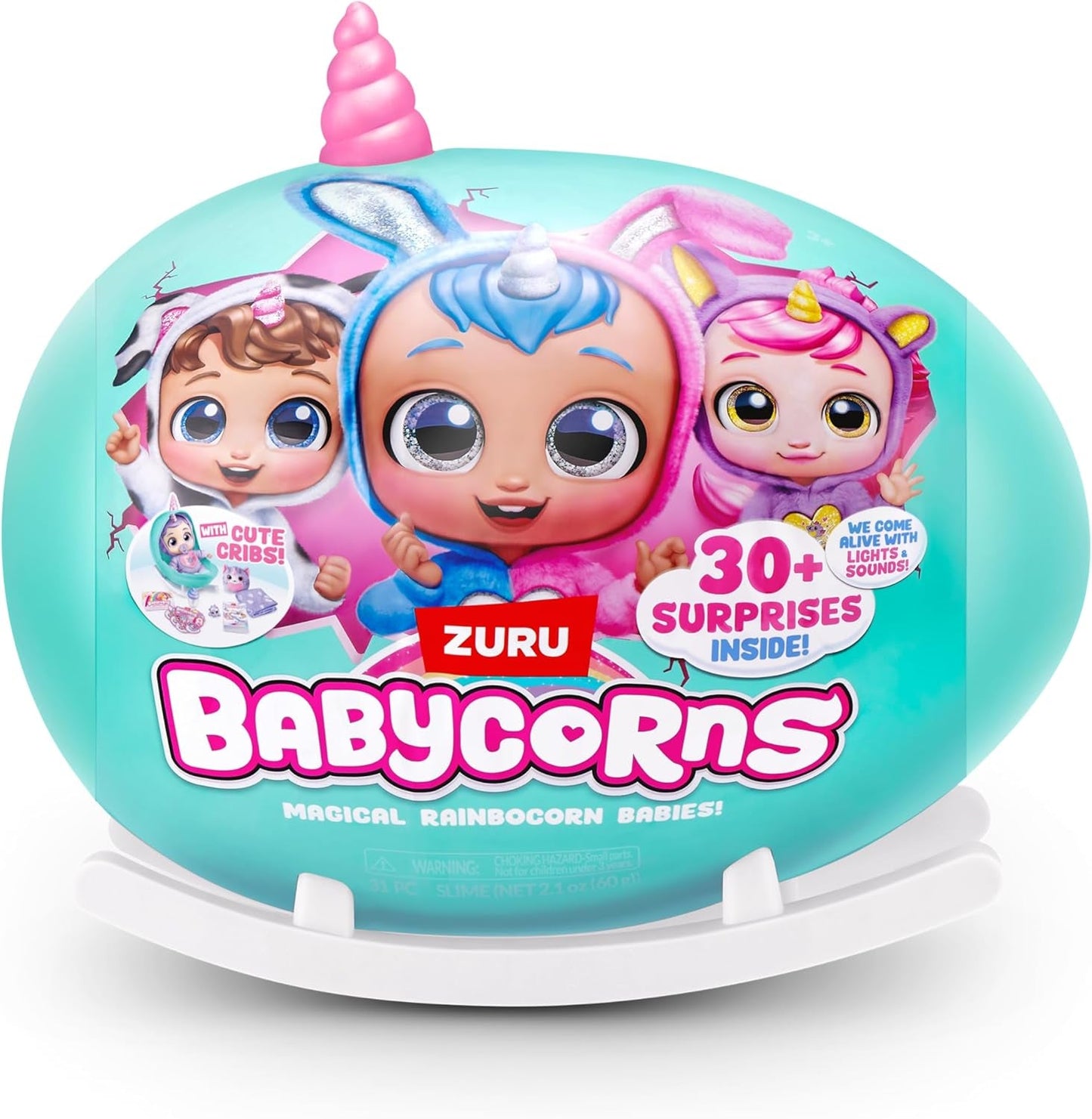 Babycorns Series 1 af ZURU Magical Cat (Mac) dukke med tilbehør Unboxing Surprise Legetøj til børn, piger