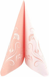 Appartina Elegantia 40X40 Cm Stoflignende Airlaid servietter, Højkvalitets Bryllupsservietter, Stoflignende Bryllupsservietter Engangsservietter til forskellige lejligheder (Dusky Pink)