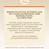 Venchi - Cremini 1878 - Tre-lags chokolade med gianduja med mælk og mandelmasse, "Piemontese Hasselnuts BGB", 1 kg, glutenfri, uden farvestoffer og uden konserveringsmidler