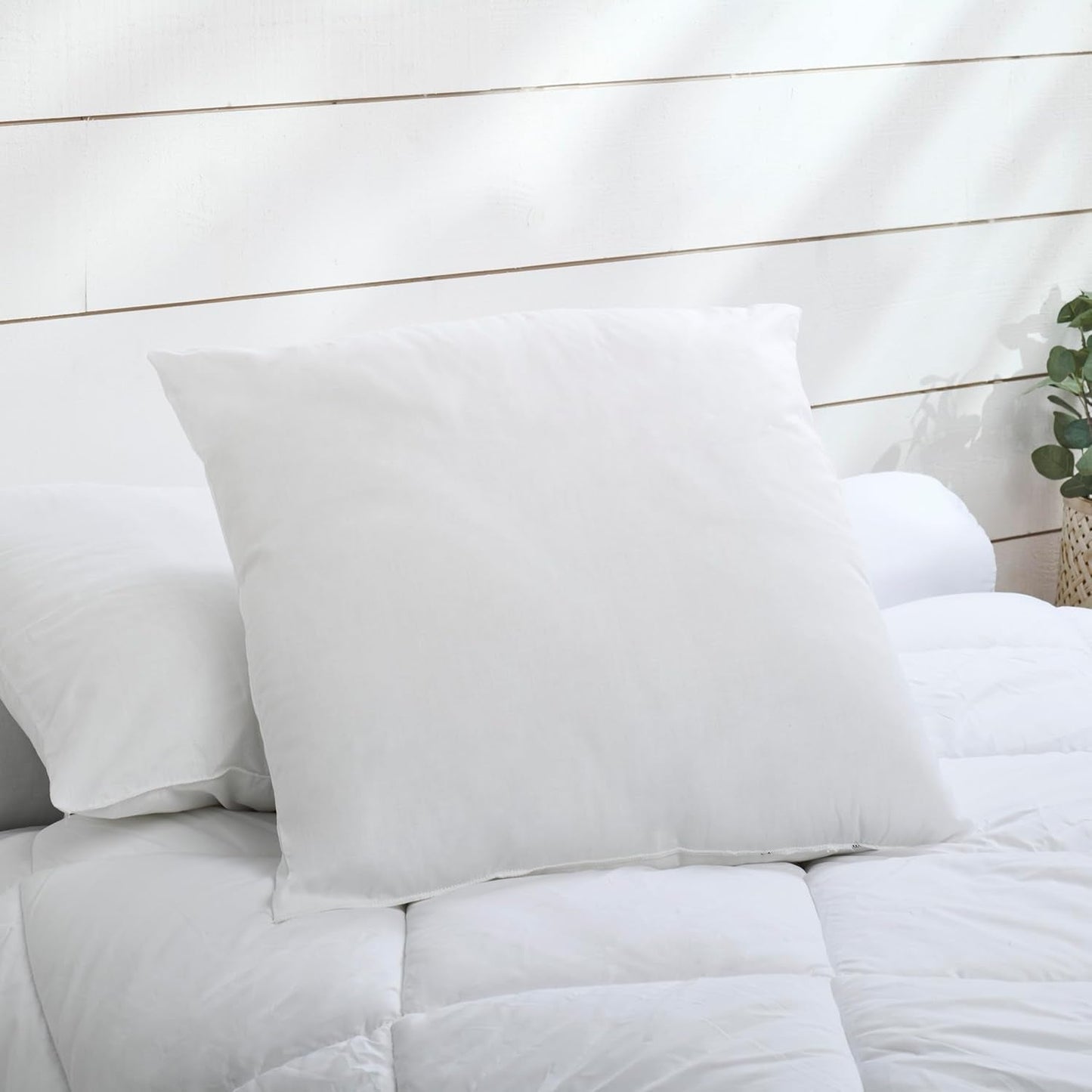 Bleu Calin Pack quilt 1 person 140X200 Cm + 1 pude 60X60 Cm, 95° vaskbare Dyner og dyner Naty Shop