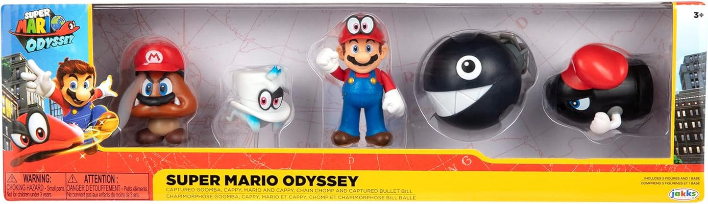 Ksruee Super Mario Mario Odyssey 5,6 cm Pack Action Figures Naty Shop