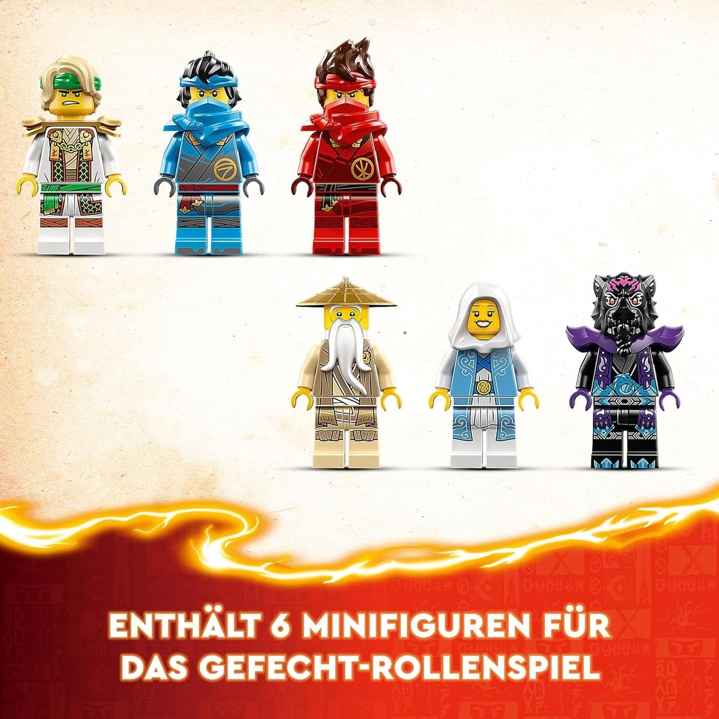LEGO NINJAGO Dragon Stone Temple Dragon Legetøj med 6 Ninja figurer, stort sæt til at bygge, lege og vise, fødselsdagsgave til drenge og piger 13+ 71819 Byggesæt Besuche den LEGO-Store