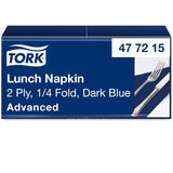 Tork 477840 Lime frokostservietter / 2-lags servietter til små måltider eller snacks / Avanceret kvalitet / 10 X 200 (2000) Papirservietter / 32,6 X 33 cm (L X B) / 1/4 fold