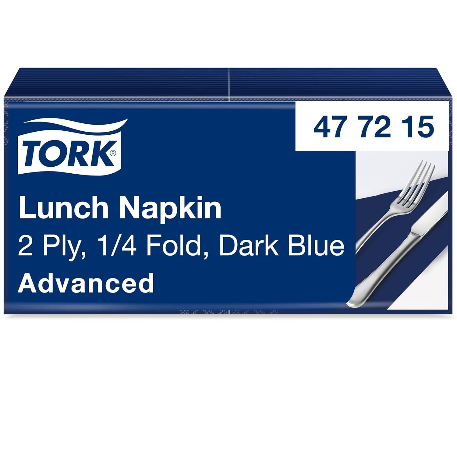 Tork 477840 Lime frokostservietter / 2-lags servietter til små måltider eller snacks / Avanceret kvalitet / 10 X 200 (2000) Papirservietter / 32,6 X 33 cm (L X B) / 1/4 fold