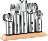Bestikholder i rustfrit stål, 1 pakke, Silver Naty Shop Kitchen
