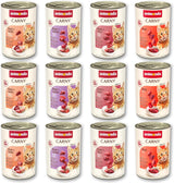 animonda Carny Adult Savory Variety (12 x 400 g), vådfoder til voksne katte, vådfoder med 100 % friske kødingredienser, kornfri og sukkerfri