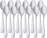 Rustfrit stål kaffeske Rundkant Design 12 Pack Sølv Naty Shop Køkken Enkelt Rund Edge Design