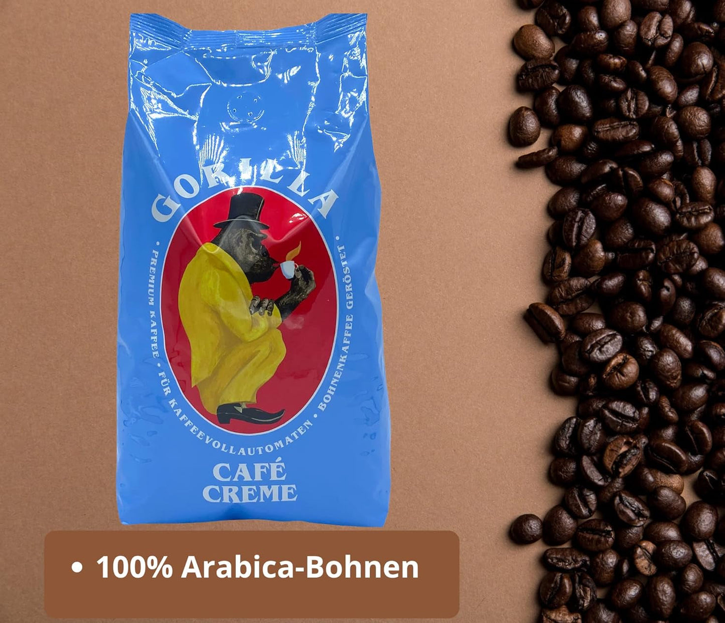 Gorilla kaffecreme 3x 1000g Joerges + Jassas kager | Arabica kaffe Pakke med 3 1 kg