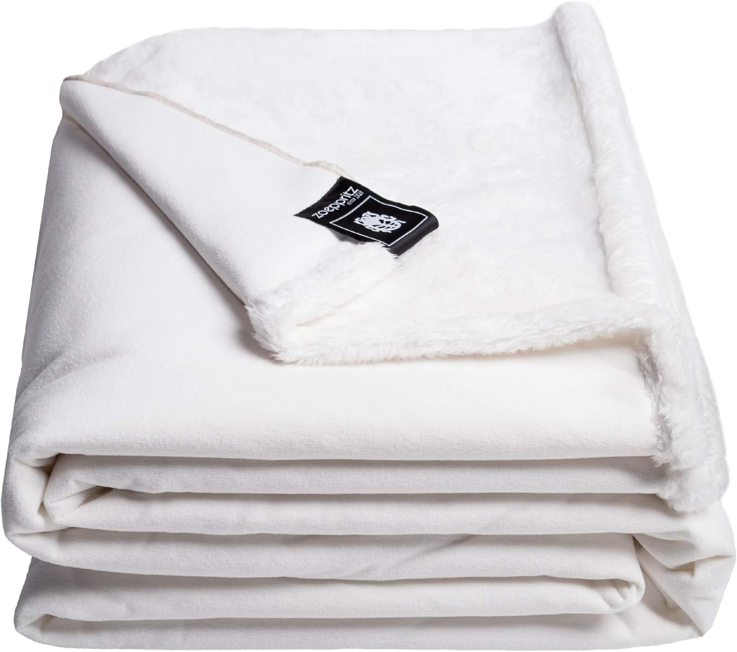 Reborn Bliss Blanket - Hyggeligt imiteret pelstæppe - Fluffy og luksuriøst imiteret pelstæppe med glat ryg - 140X190 Cm - 310 Rose - By "Zoepritz since 1828" Senge og betræk 'zoepritz since 1828' 000 Hvid 180X220Cm