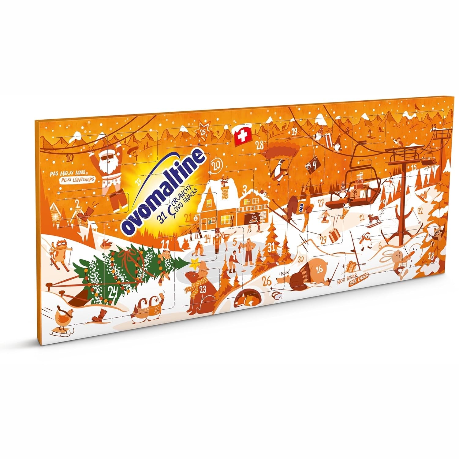 Ovomaltine OVO BREAK Wafer and Chocolate Bar - en sprød snack med den umiskendelige smag af vores populære Creme Crocante, naturligt uden palmeolie (4 x 39 g)
