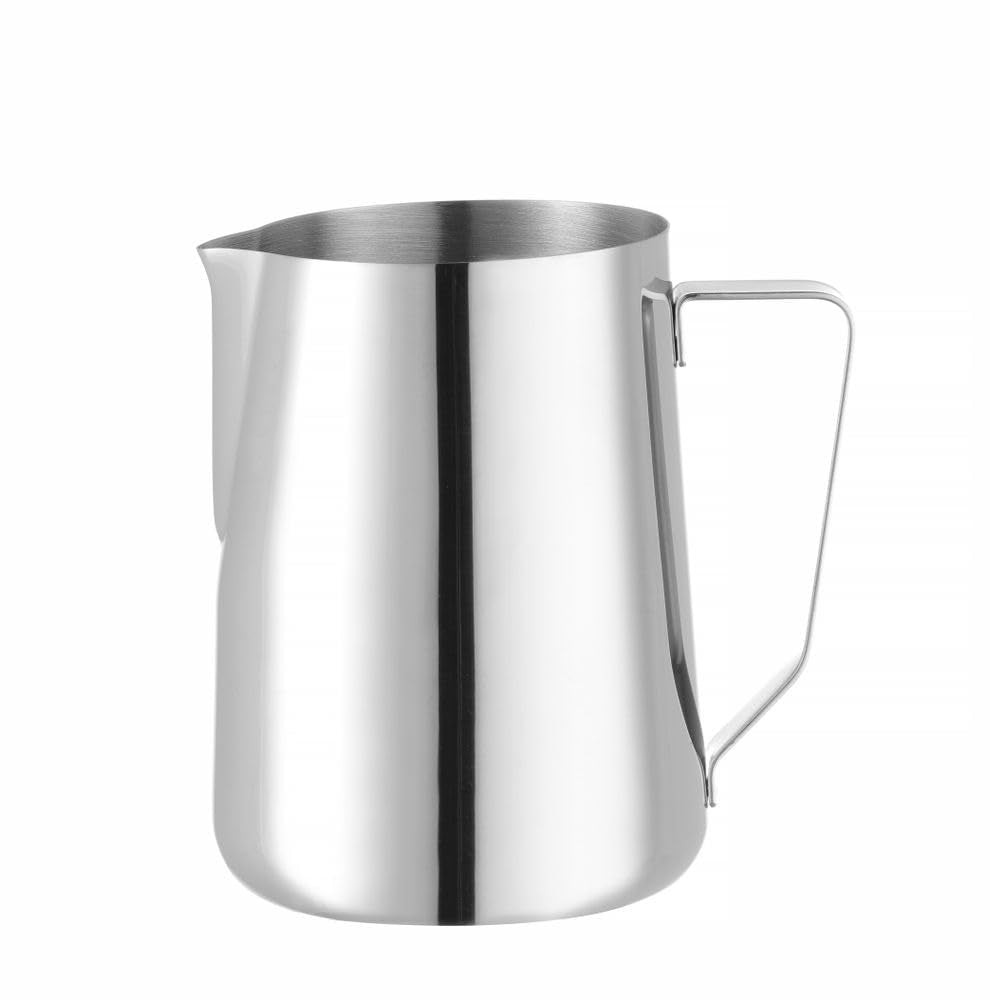 HENDI Multifunktionskrus, tåler opvaskemaskine, mælkekande, flødekande, 1,5 l, ø112 x (H) 161 mm, rustfrit stål 18/10