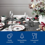 Villeroy & Boch - Toy's Delight saucesæt, 4 dele, serveringsfad med skåle, julesovssæt, legetøjsborddekoration, serveringsbakke, skåle, juleservice, premium porcelæn