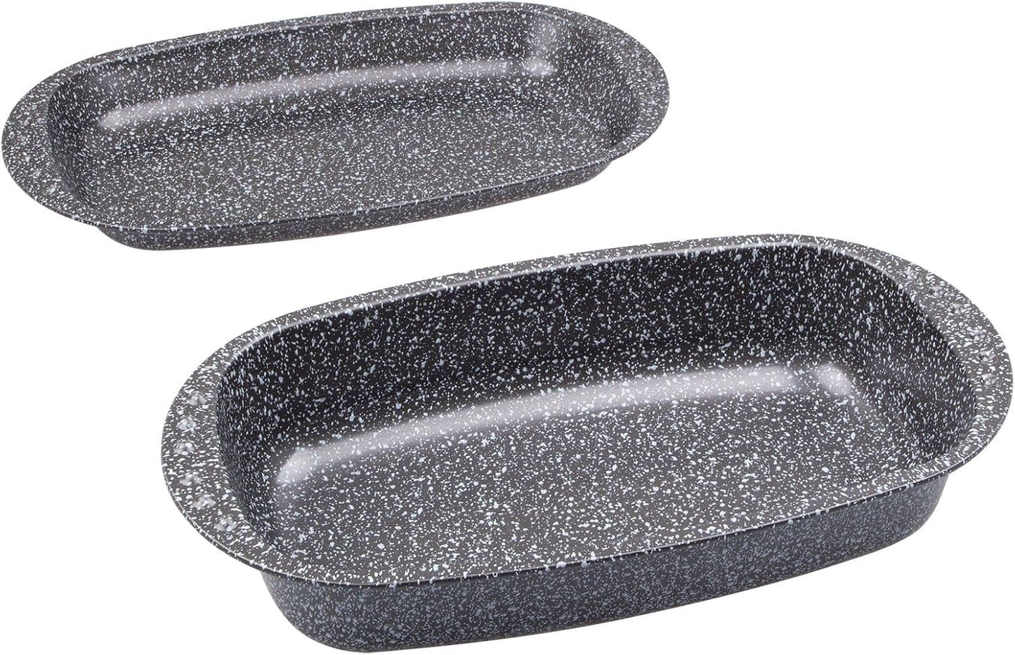 C|H|G Brotback- Und Bratenform Mit Deckel "Granito", Skandia Xtreme Plus: 4-Fach Antihaftbeschichtung i Granitoptik, 37 X 20 X 7 Cm, Made in Germany Forme og bakker til bagning Naty Shop