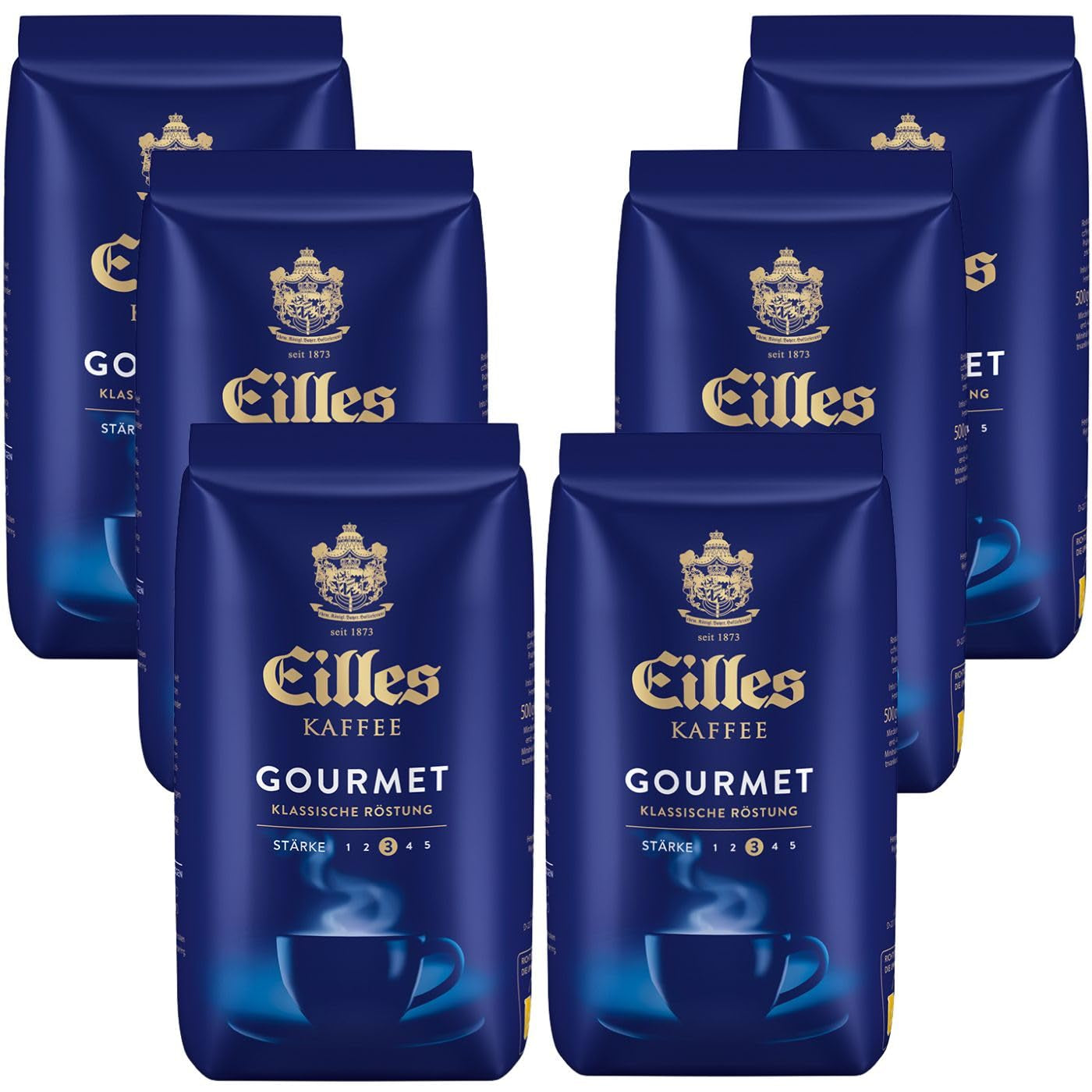 Eilles Gourmet Café hele bønner 500g Pakke med 6