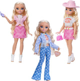 Barbie Dream Besties Festival Looks Set, med Barbie Malibu dukke med langt blondt hår til styling og over 10 aftageligt tøj og tilbehør, JGH87