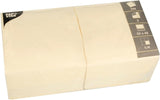 Servietter, 3-lags 1/4-fold 33 Cm X 33 Cm Creme Til enhver fest og fest. Antal: 250 stk