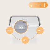 Lionelo BABYBLISS 20W Varmer til vådservietter og små håndklæder, 20W til babyer, indbygget natlys, 3 varmeindstillinger, touchpanel, holder servietterne fugtige